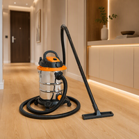 Aspirateur eau et poussière 20L 1400W, réservoir métallique robuste, pour garage et atelier