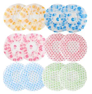 Women Luxury Cleaning Shower <b>Cap</b> Waterproof Wide Elastic Band Reusable Wave Point Accessories for <b>Swimming</b> - Product Image 2