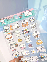 Nekoni Papier Paillettes Planificateur Autocollant Kitty Chat Chien Chiot Lapin Lapin Hamster pour Scrapbooking Feuilles Autocollantes