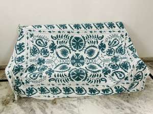 Manta Tradicional de Algodón Suzani, Cubrecama Bordado a Mano, Textil Uzbeko, Decoración de Pared Colorida - Product Image 6