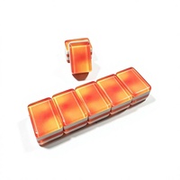 Tuiles de Mahjong Modernes en Acrylique Style Européen et Américain Rose Rouge Assortiment de Couleurs Quatre Couches Portable pour 4 Joueurs Divertissement