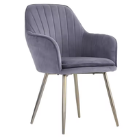 Échantillon gratuit Tabouret à led Conforama Leslie Pieds dorés Vsteam Room Design Unique Gris Salle à manger Chaise de style moderne avec poignée