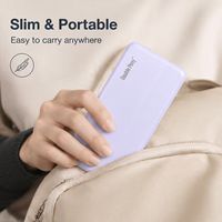 DOUBLE PONY Produk Terbaru 10000mAh 20W Pengisian Cepat Power Bank Tipis Portabel Tahan Air dengan Output Tipe-C