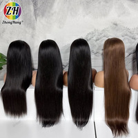 Wig Rambut Asli Vietnam Bone Stw 360 HD Transparan dengan Lace Frontal, Grosir Wig Full Lace Tanpa Lem untuk Wanita Kulit Hitam
