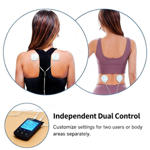 Alat Pijat Leher dan Bahu Dual Channel untuk Pereda Nyeri Cepat, 25 Mode <span class=keywords><strong>Stimulator</strong></span> untuk Rehabilitasi Otot - Product Image 3