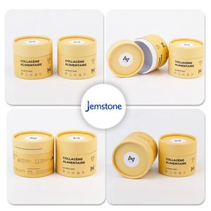 Custom Design Food Grade Supplements Capsule Kraft Cardboard Cylinder Packaging Box <b>Protein</b> <b>Powder</b> Paper Tube Container - Product Image 6