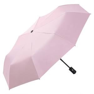 Parapluie pliant 3 sections entièrement automatique à 8 baleines, personnalisable, avec poignée en plastique, idéal pour cadeaux promotionnels et publicité – Vente Flash, Haute Qualité - Product Image 1