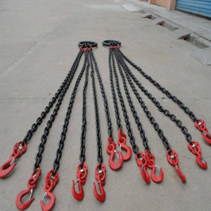 Eslinga de cable de acero ajustable de alta resistencia de calidad superior, directa de fábrica, con <span class=keywords><strong>grilletes</strong></span> de cable de 2/4 patas y gancho para alta temperatura - Product Image 5