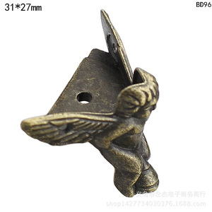 Angel's Foot Door Handle 31x27mm Zinc Alloy Antique Style Cabinet Hardware Q11 Small Size - Product Image 2