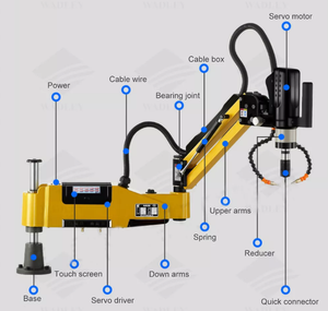 High Speed Electric M3-16 Servo Tapping Machine CNC Vertical Air Blowing and Oiling Automatic Drill With Motor Core Component - Product Image 2