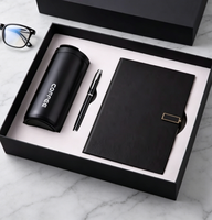 Vente en gros d'ensemble de journaux d'entreprise de luxe promotionnels, logo personnalisé, stylo, tasses à café et cahiers, coffrets cadeaux avec tasse de voyage