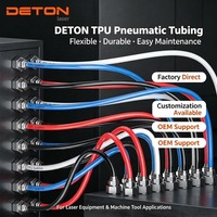 Tuyau d'air haute pression TPU DETON, tube pneumatique pour machine de découpe laser à fibre, pièces de rechange pour équipement industriel