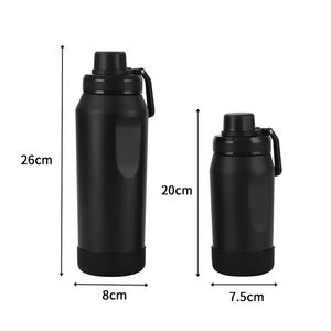 Botella de Agua de Acero Inoxidable de Doble Pared con Aislamiento al Vacío, Reutilizable, de 350 ml y 750 ml, con Asa, para Viajes al Aire Libre, con Logotipo Personalizado al por Mayor - Product Image 2