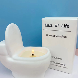 Vela de cera de soja para inodoro divertida al por mayor, fragancia de baño novedosa, aromaterapia, decoración del hogar y regalos a granel - Product Image 1