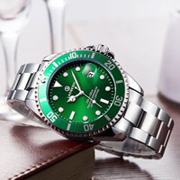Montre de plongée de luxe pour homme LAOGESHI haut de gamme, logo personnalisé, étanche, breloques, montres automatiques mécaniques pour homme