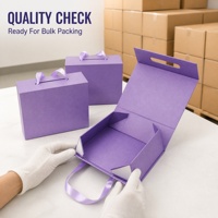 Boîtes d'Emballage Cadeau Personnalisées de Luxe Grandes pour Sacs à Main, Forme de Livre, avec Finition à Chaud, Présentoir pour Sacs et Besaces avec Logo Personnalisé