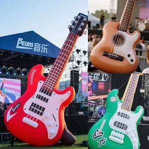 Guitare gonflable géante publicitaire personnalisée, modèle d'instrument, logo imperméable pour festival de musique et promotion de marque - Product Image 5