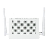 F663NV3A ONU XPON GPON EPON Berkualitas Tinggi 1GE 3FE 1USB 1TEL WiFi 2.4G Single Band 12V 1A ONT untuk FTTH