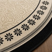 Tapis de chambre rond nordique moderne, tapis circulaire personnalisé, antidérapant, résistant à l'usure, insonorisant, esthétique, lavable, tapis OEM