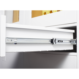 上部ガラス下部スチールドア5層オフィス用スチールファイリングキャビネット近代的なオフィス機器フラットファイルキャビネットロック付き - Product Image 6