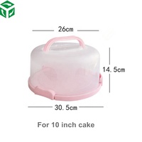 Boîtes rondes en plastique pour gâteaux de luxe, pour faire des gâteaux et des cupcakes, 1 pièce