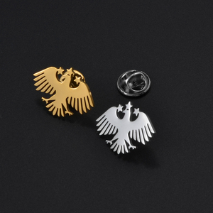 Broche en acier inoxydable avec l'aigle du nouveau drapeau de la Syrie pour les vêtements de fête des enfants, bijoux syriens # 566662 - Product Image 2
