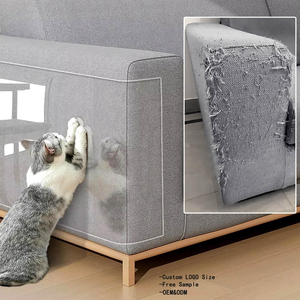Không độc hại thân thiện với môi PET chống xước băng cuộn đồ nội thất bảo vệ Cat Dog chống xước phim cho sofa Cat Scratch Pads - Product Image 3