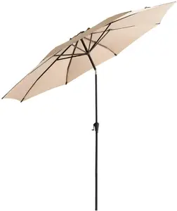 户外庭院沙滩池畔促销伞户外桌伞带8根钢肋大太阳伞花园遮阳伞