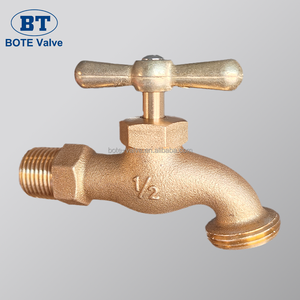 <span class=keywords><strong>Robinet</strong></span> de jardin en laiton BOTE, 1/2\" NPT, 3/4\" GHT, <span class=keywords><strong>robinet</strong></span> de machine à laver avec poignée en acier moderne pour l'alimentation en eau du jardin - Product Image 2