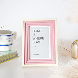 Hot-Selling Roze Fotolijst Galerij Fullsize Home Decor Muur Gouden Schaal Aangepast Mdf Hout Modieus - Product Image 1