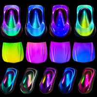 Hyper Shift Spray Chamäleon-Pigment Schwarz-Blau Maßgeschneidertes Metallisches Duochrome-Pulver für Autolackierung