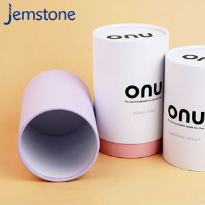 Embalaje de tubo cilíndrico de papel Kraft artesanal de materiales seleccionados biodegradables con tapa - Product Image 5