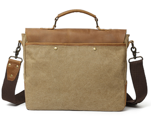 Sac messager vintage en toile Mifaktory, fermeture magnétique, sacoche d'affaires pour homme, sacoche pour ordinateur portable, imperméable, mode, extérieur - Product Image 6