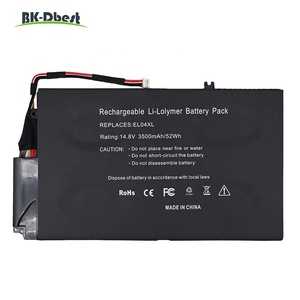 BK-Dbest 14.8V 52Wh <span class=keywords><strong>EL04XL</strong></span> Nouvelle batterie pour ordinateur portable en gros pour HP ENVY 4 681879-541 HSTNN-IB3R TPN-C102 <span class=keywords><strong>EL04XL</strong></span> Batteries d'ordinateur portable - Product Image 2