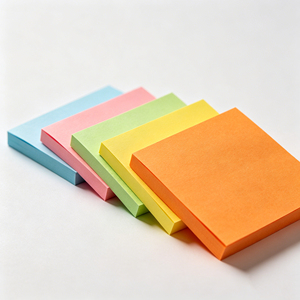 Bloc de Notas Adhesivas Cuadradas Coloridas, Notas Adhesivas para Oficina - Product Image 1