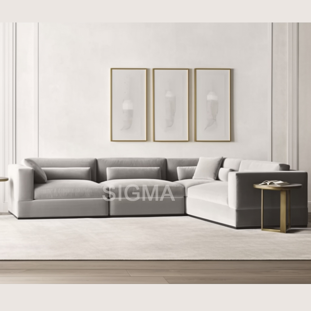 Commercial Sectional Couch Corner Sofa Modular Indoor Furniture Living Room Sofa Set