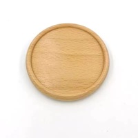Sous-verre en bois naturel de 8 cm x 8 cm, gravé au laser, personnalisé, imprimé UV, avec logo personnalisé