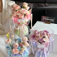 Papier de Soie Dégradé Coloré pour Emballage Floral, Papier Sydney pour Bouquets, Fournitures Florales en Gros