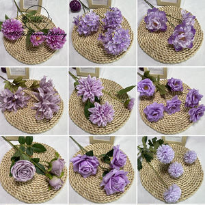 Violet Austin Roses chrysanthème fleurs artificielles mariage <span class=keywords><strong>d</strong></span>écor à la maison toile de fond cérémonie florale <span class=keywords><strong>d</strong></span>écoration de fête - Product Image 6