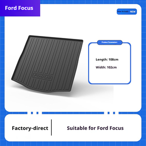 MRBULLS Juego Completo de Tapetes para Auto para <span class=keywords><strong>Focus</strong></span> Sedán, Hatchback y Active (Clásico), Antideslizantes, Impermeables, de TPE, para <span class=keywords><strong>Maletero</strong></span> - Product Image 3