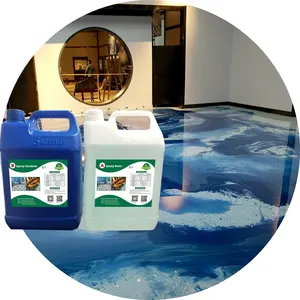 Liquid 3d Floor Self-leveling Waterborne Epoxy Floor Paint For Decorated Floor