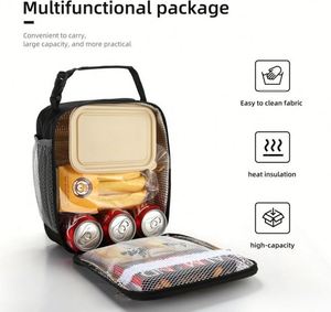 Sac à lunch isotherme portable de haute qualité pour enfants, vente en gros, sacs à lunch multifonctionnels pour enfants avec logo - Product Image 5