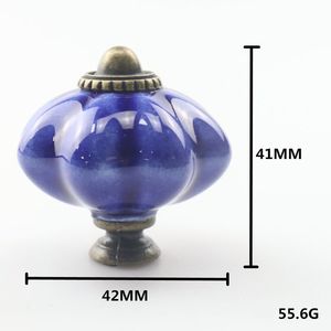 Poignée de meuble <span class=keywords><strong>Vintage</strong></span> à trou unique, poignée de porte d'armoire à vêtements, poignée de vieille citrouille - Product Image 6