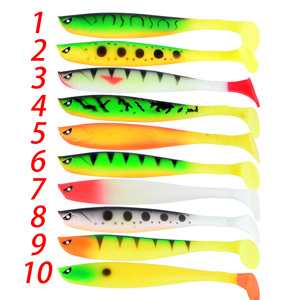 TOPIND Spot 12cm 9g T-tail Appât artificiel souple <span class=keywords><strong>en</strong></span> acier inoxydable pour la pêche <span class=keywords><strong>en</strong></span> <span class=keywords><strong>mer</strong></span>, appât à l'huile <span class=keywords><strong>de</strong></span> crevettes Luya, hameçons pour poissons d'eau salée - Product Image 3