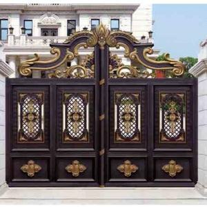 Puerta Plana de Aluminio con Diseño Artístico para Patio de Villa Europea, Uso Residencial, Mecanizado CNC, Venta al por Mayor de Fabricantes - Product Image 6