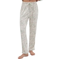 Pyjama décontracté pour femmes grande taille, col rond, boutons, coton floral, respirant, manches longues, vêtements de nuit, poches