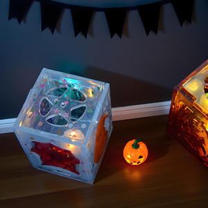 KK746ผีสยองขวัญฮาโลวีนค้างคาวแม่พิมพ์ซิลิโคนชุดยิปซั่มเรซิน DIY รูปทรงสี่เหลี่ยมแสงอารมณ์ของตกแต่งงานปาร์ตี้ที่น่ากลัว - Product Image 2