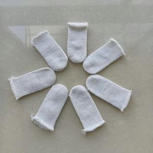 Anti-Slijtage Industriële Arbeid Dik En Duurzaam Katoen Hitte Antislip Slijtvaste Witte Vinger Babybedjes Voor Vingerbescherming - Product Image 2