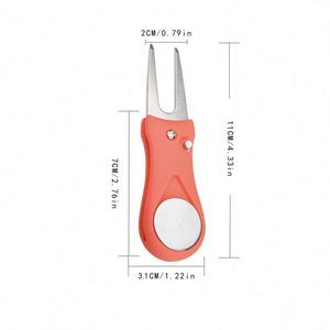 Foldable Golf Divot Repair Tool with Custom Logo Ball Marker | Wholesale Promotional Golf Accessories Promotional Sports <b>Gifts</b> - Product Image 4