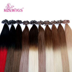 Extensions de cheveux humains Remy de qualité supérieure 100% U-Tip, invisibles, avec clips, pour distributeurs de salons. - Product Image 1